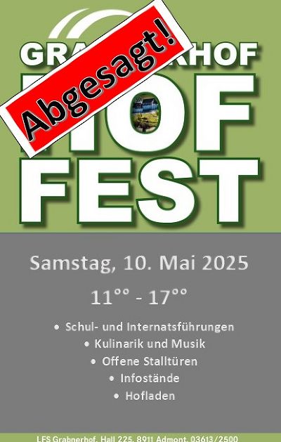 Absage Hoffest 2025