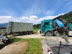 Anlieferung Container