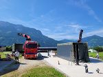 Anlieferung Container