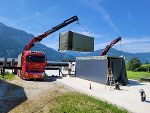 Anlieferung Container