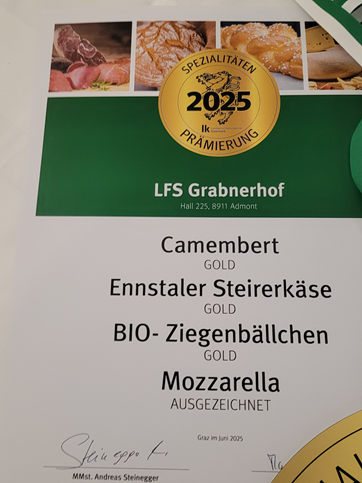 Urkunde Spezialitätenprämierung 2025